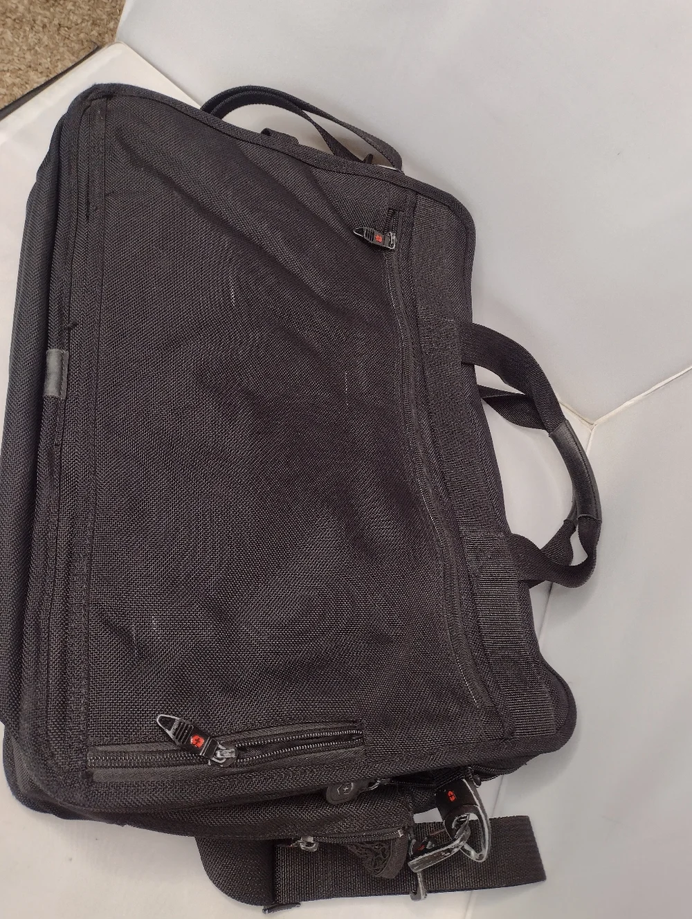 Victorinox CS2 Laptop Briefcase Black Cross Suspension Computer Bag Shoulder